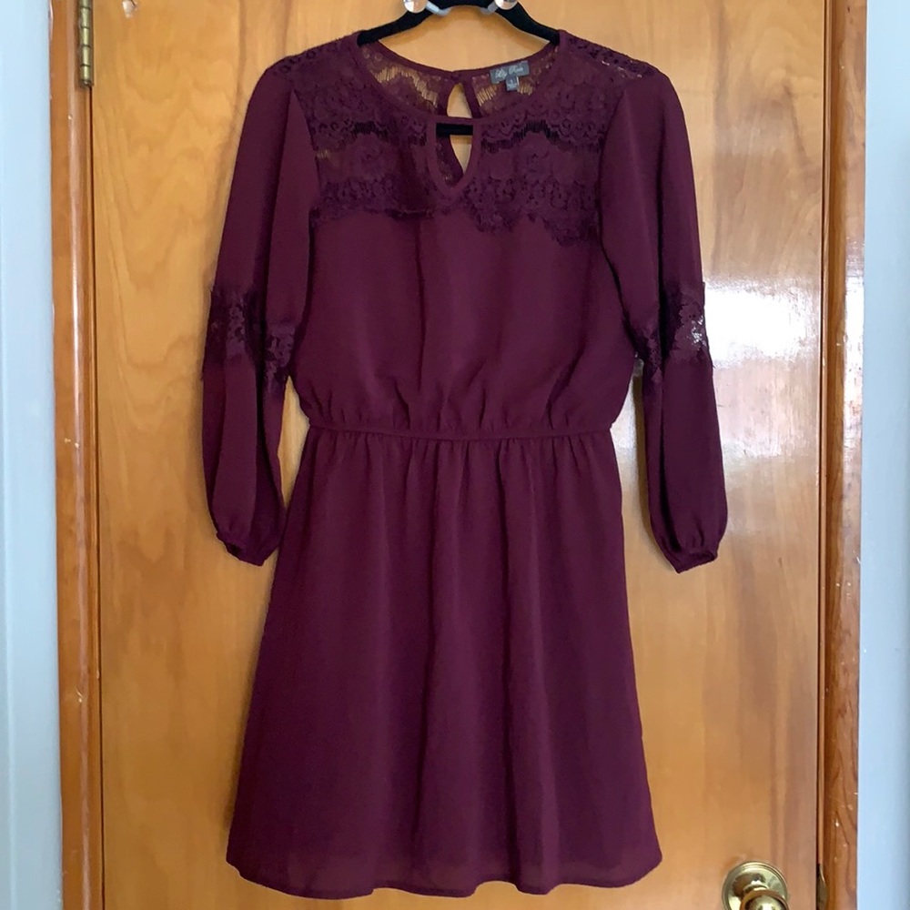 Lily Rose dark purple dress